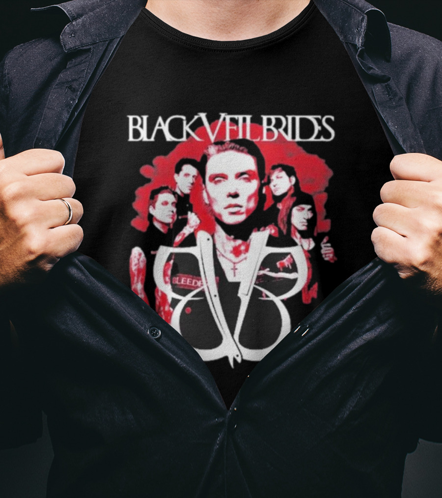Black Veil Brides Bleeding Red Band T-Shirt