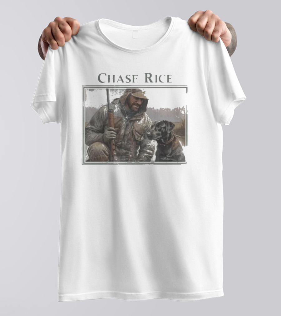 Chase Rice Hunting With Dog In Arkansas T-Shirt