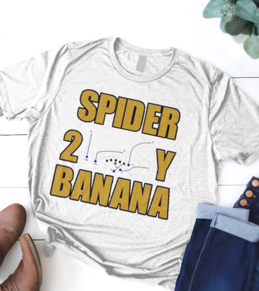 Jon Gruden Spider 2 Y Banana Football Play Diagram T-Shirt