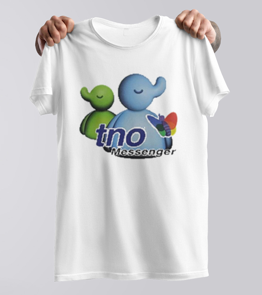 TNO Messenger Cute Elephant Avatars With Colorful Butterfly T-Shirt