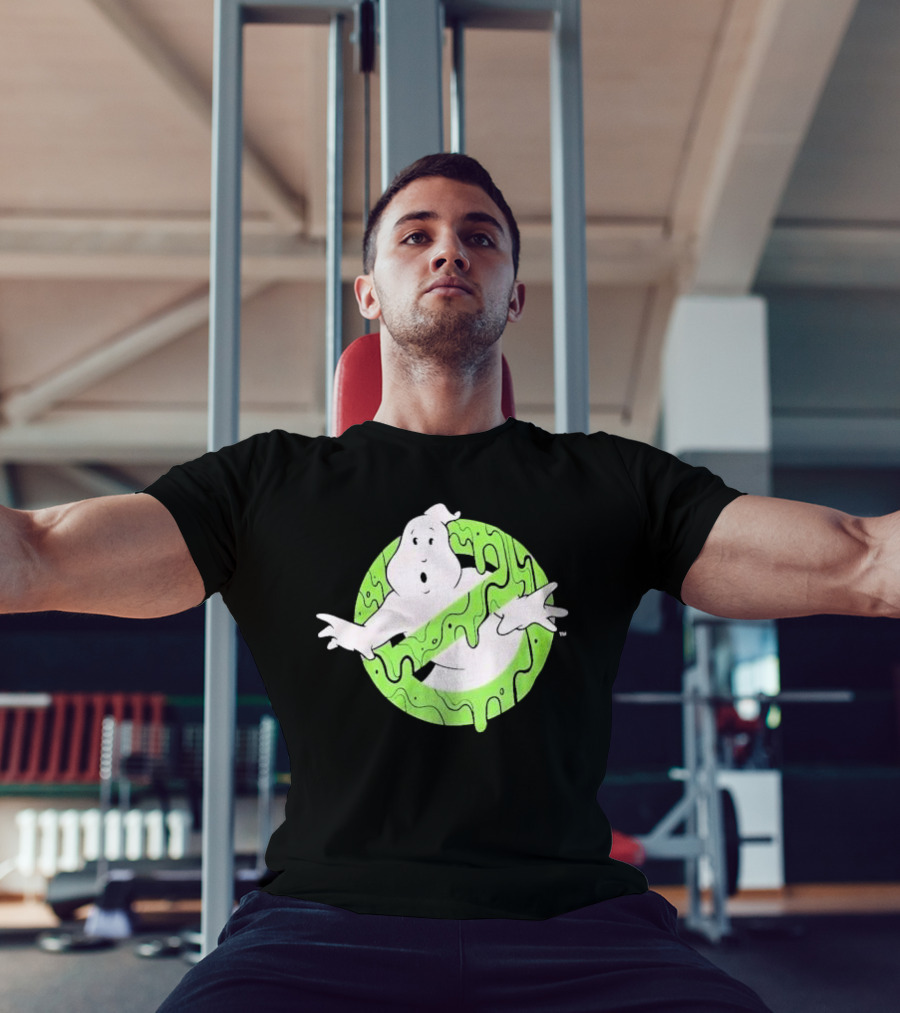 Ghostbusters Slime Logo Green Kids T-Shirt