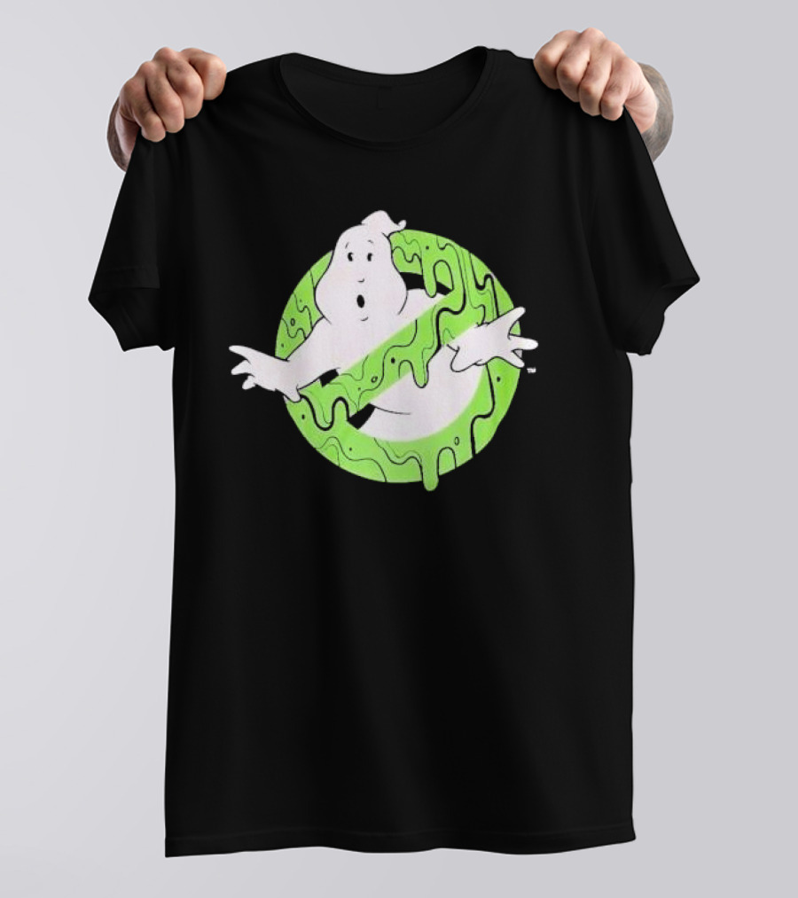 Ghostbusters Slime Logo Green Kids T-Shirt