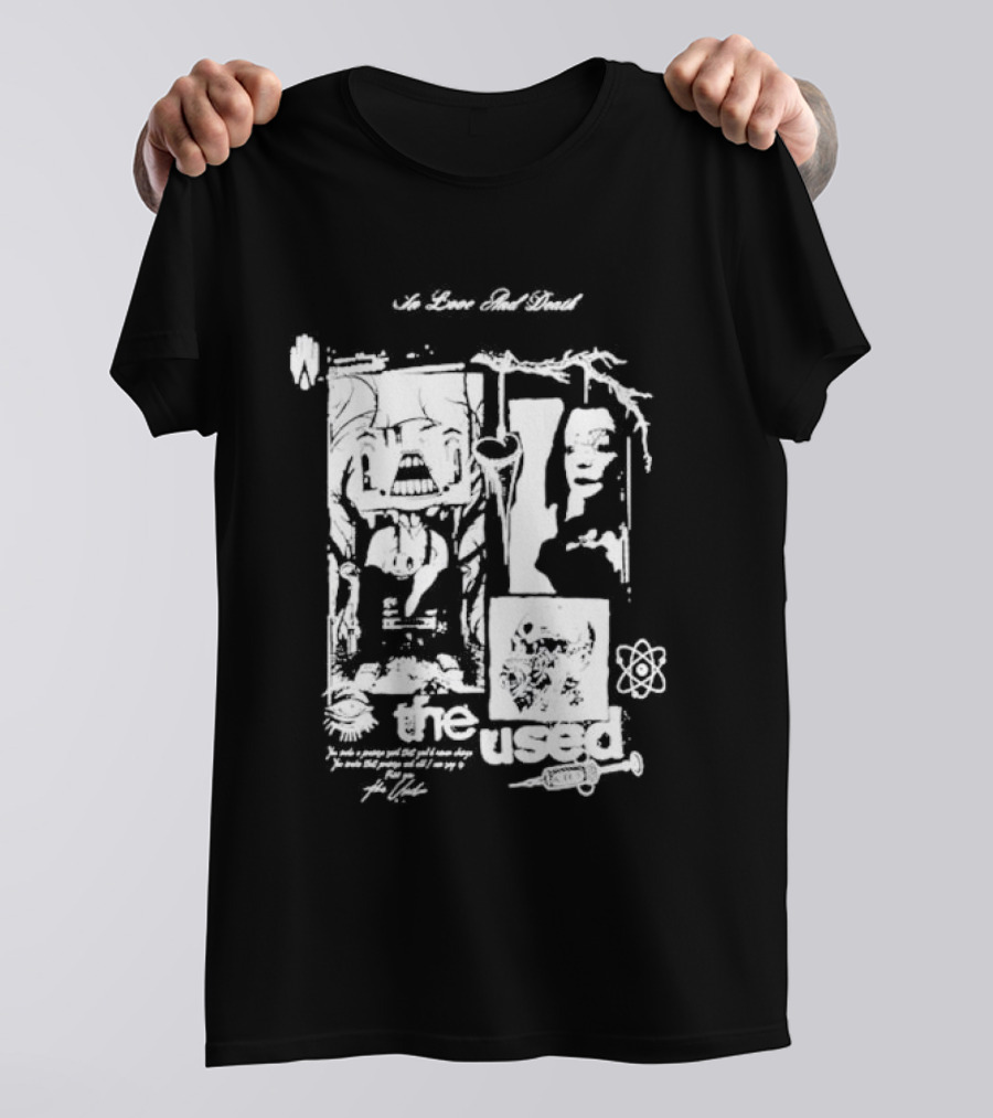The Used Albums No Love And Death In Love And Death T-Shirt