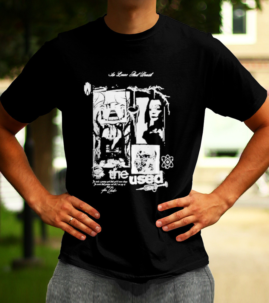 The Used Albums No Love And Death In Love And Death T-Shirt