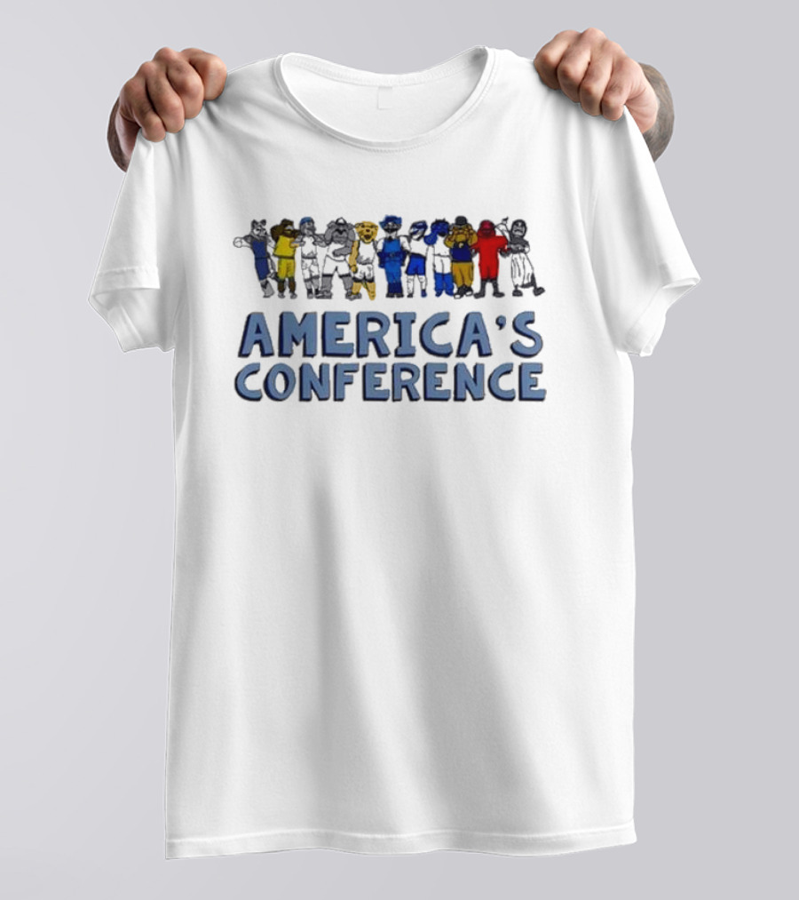 AMERICA'S CONFERENCE ANTHROPOMORPHIC SPORTS LINEUP T-Shirt