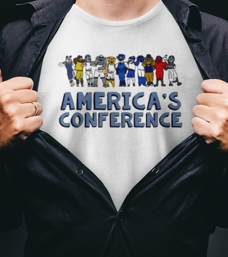 AMERICA'S CONFERENCE ANTHROPOMORPHIC SPORTS LINEUP T-Shirt