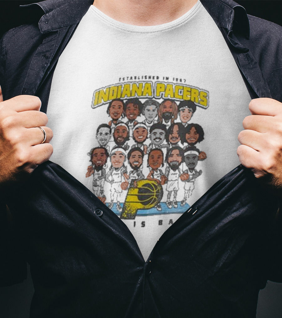 Indiana Pacers Indy Is Back Established In 1967 City Edition Team Caricature T-Shirt
