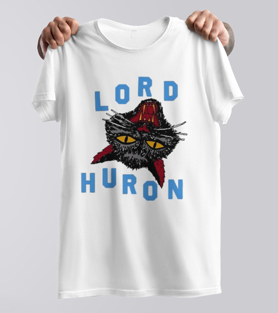 LORD HURON Upside Down Cat T-Shirt