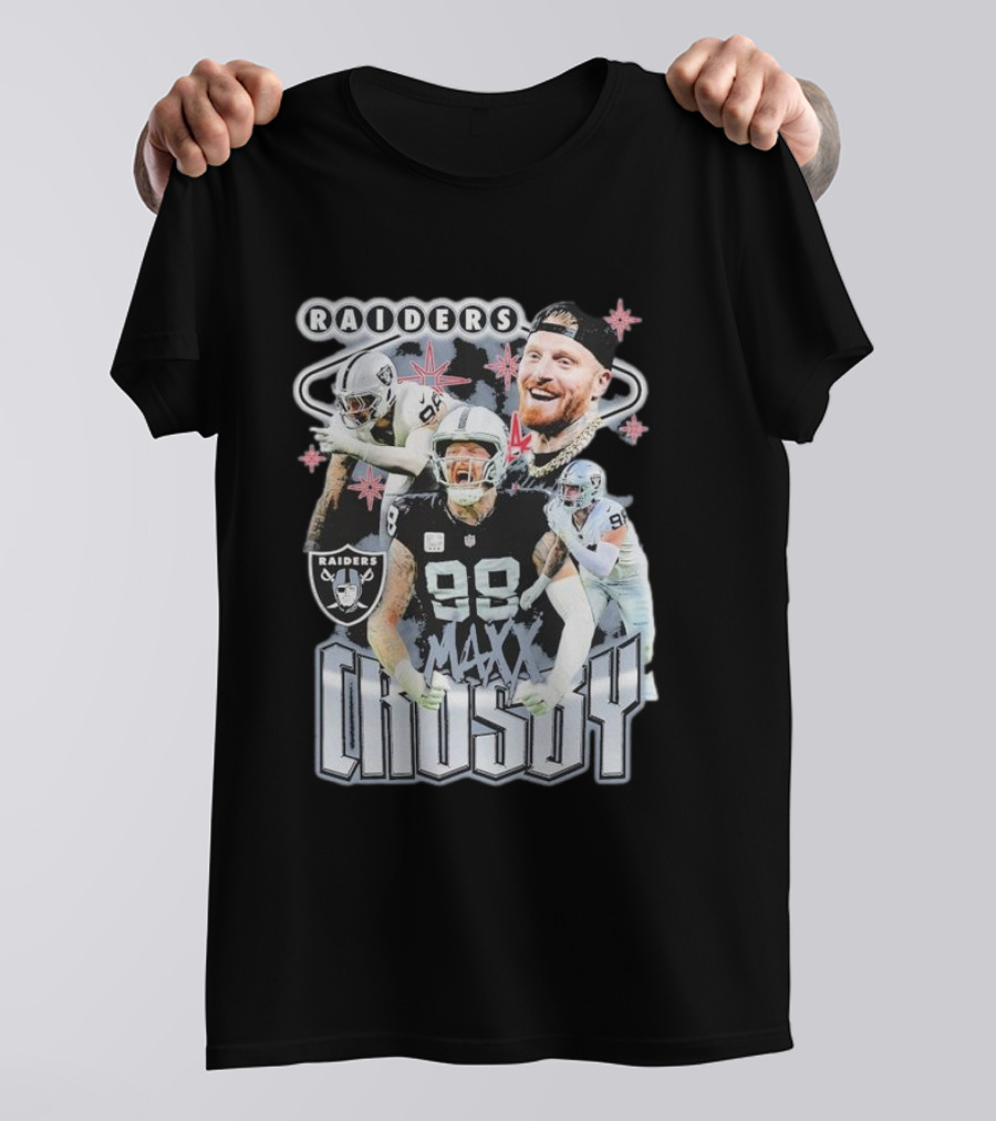 Maxx Crosby Raiders NFL Football Star Las Vegas Player T-Shirt