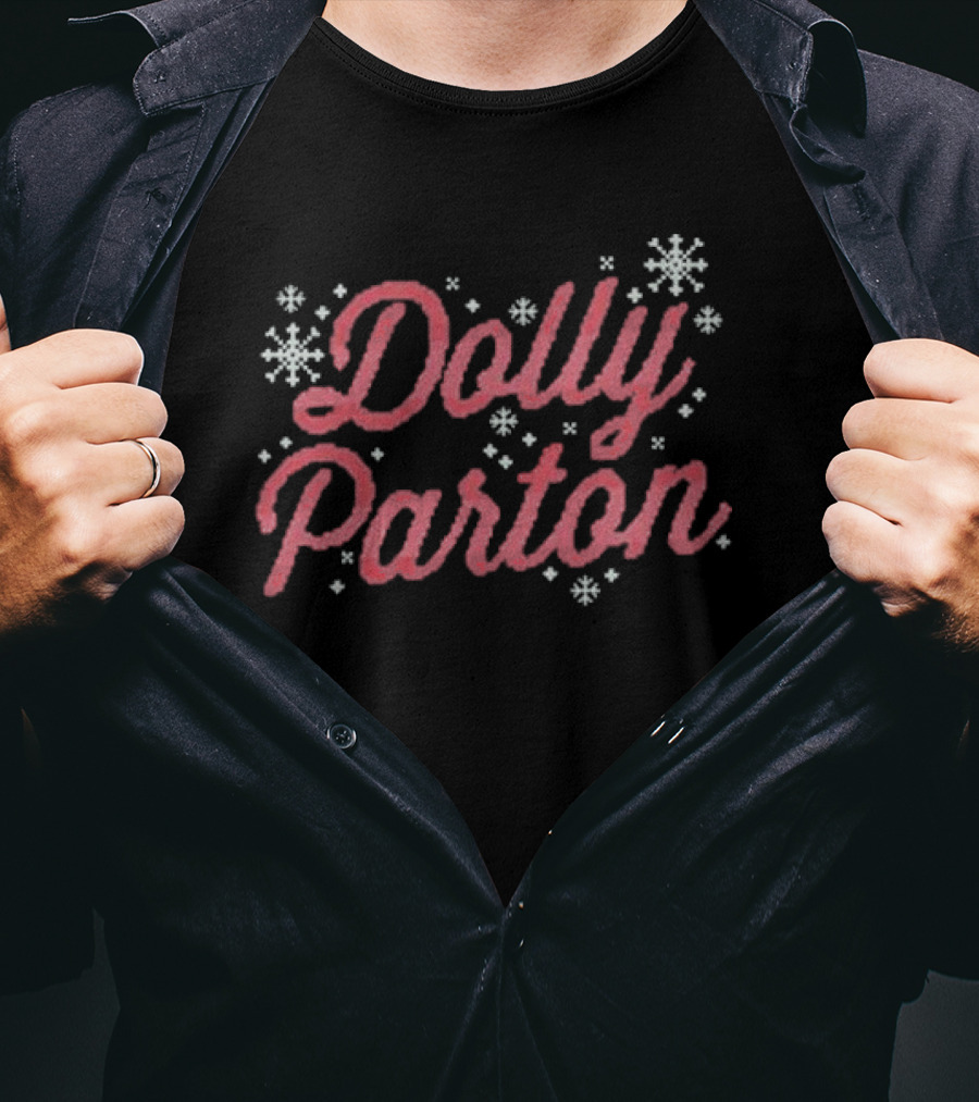 Dolly Parton Christmas Holiday Snowflakes T-Shirt