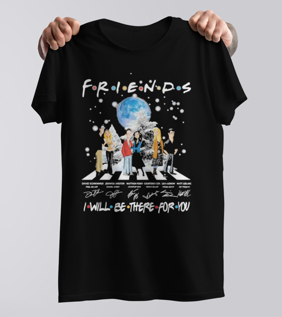 Friends I Will Be There For You Signatures Abbey Road T-Shirt