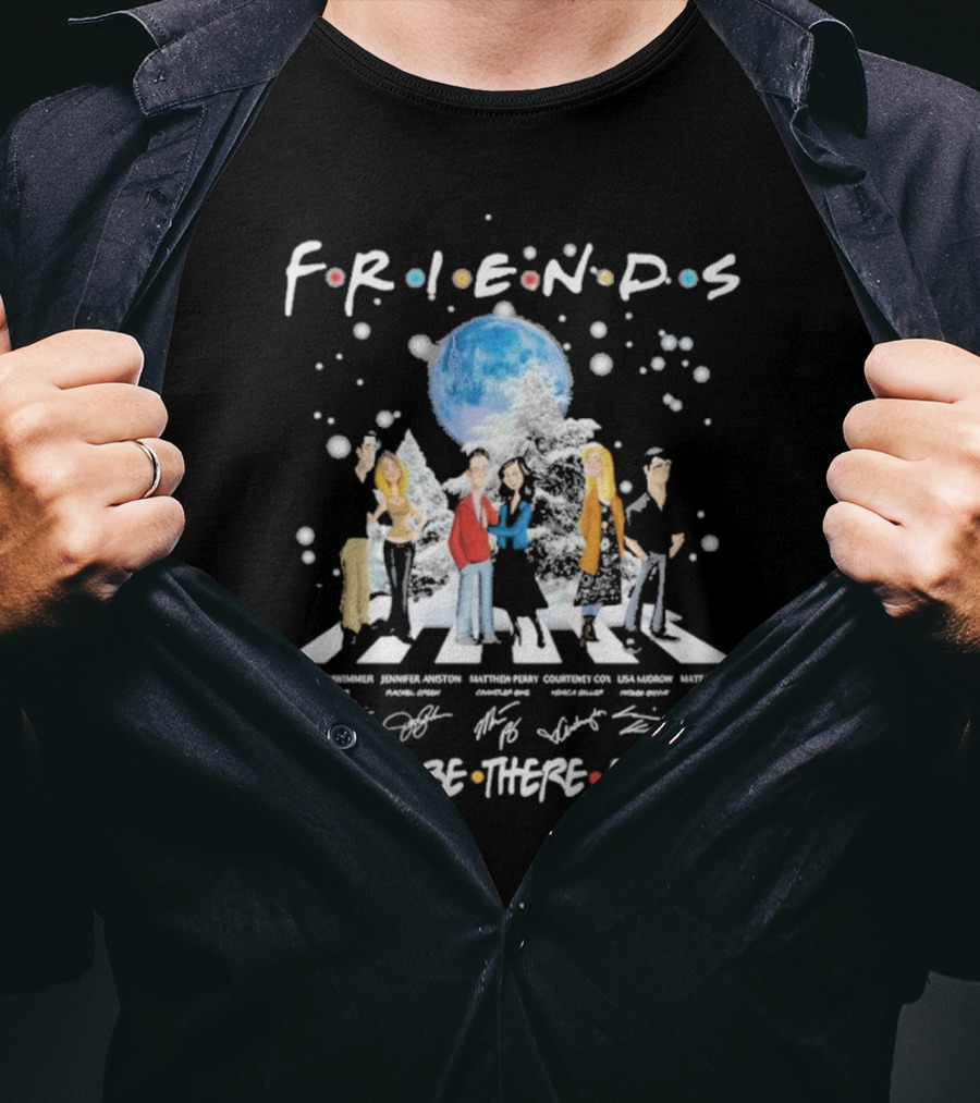 Friends I Will Be There For You Signatures Abbey Road T-Shirt