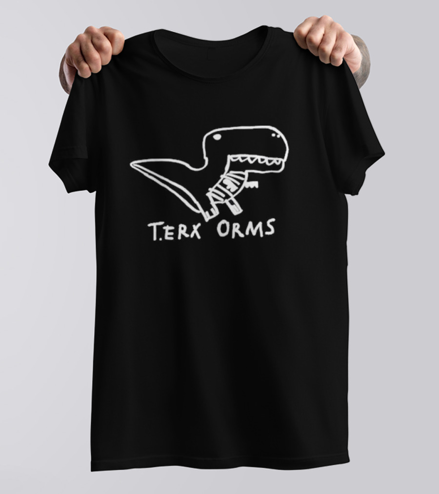T-rex Arms T-erx Orms Dinosaur Sketch T-Shirt