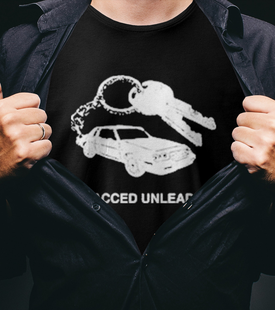 Wacced Unleaded Car Keys And Vehicle T-Shirt