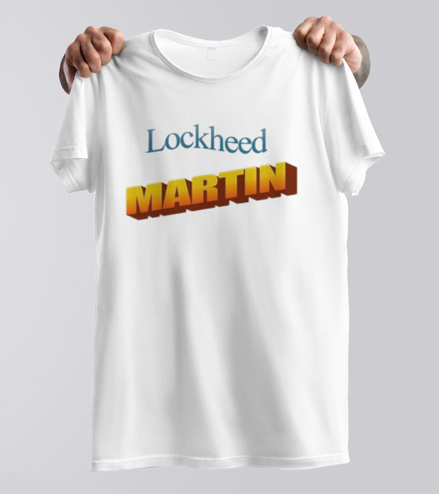 Lockheed Martin Vintage Style Bold Yellow Font T-Shirt