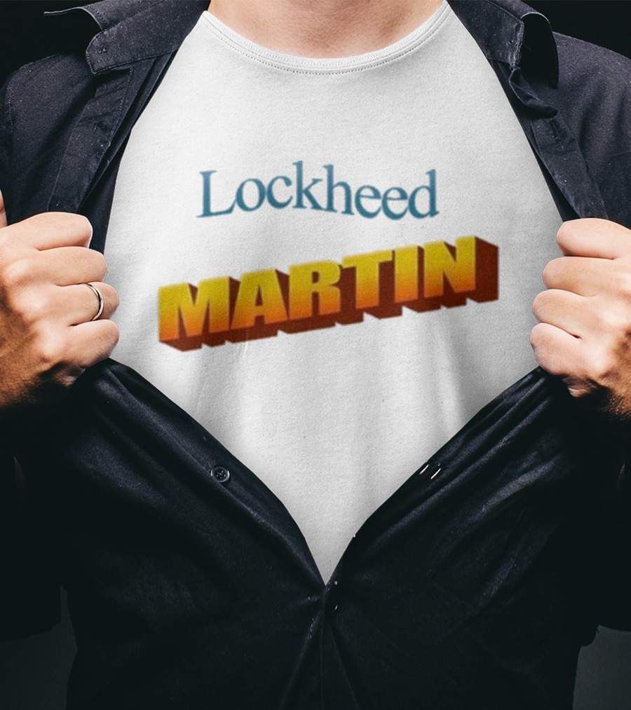 Lockheed Martin Vintage Style Bold Yellow Font T-Shirt