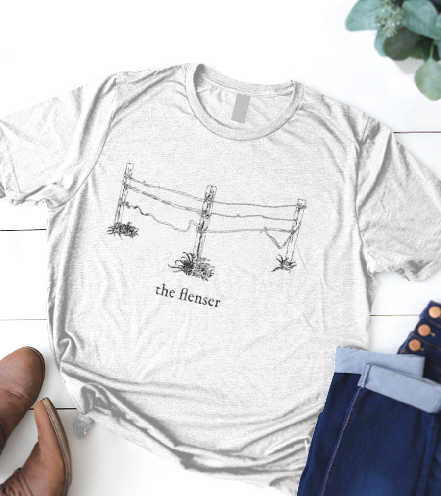 The Flenser Fence Illustration With Rustic Wire Details T-Shirt