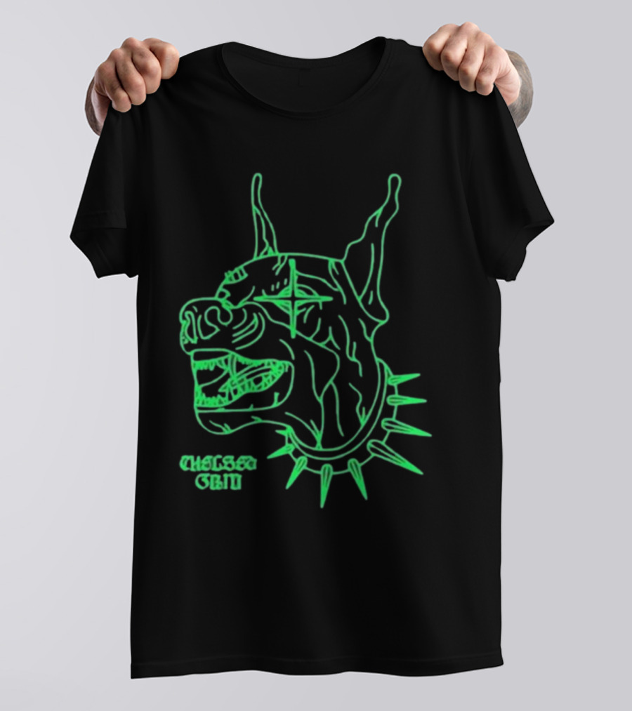 Chelsea Grin Neon Doberman Spiked Collar T-Shirt