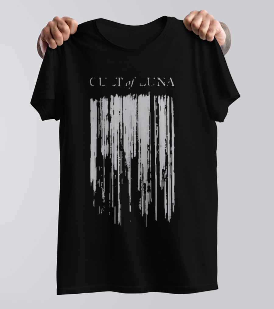 Cult Of Luna Vertikal Abstract Black Lines T-Shirt