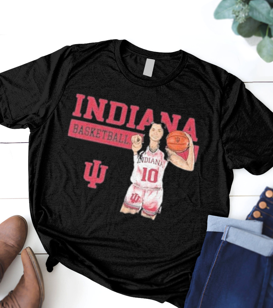 Indiana Basketball Vintage Sport Grey T-Shirt