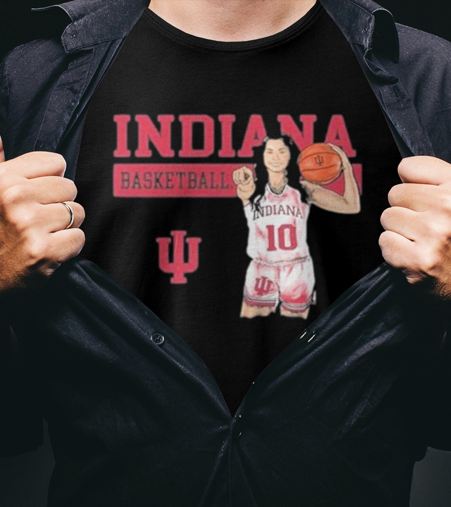 Indiana Basketball Vintage Sport Grey T-Shirt