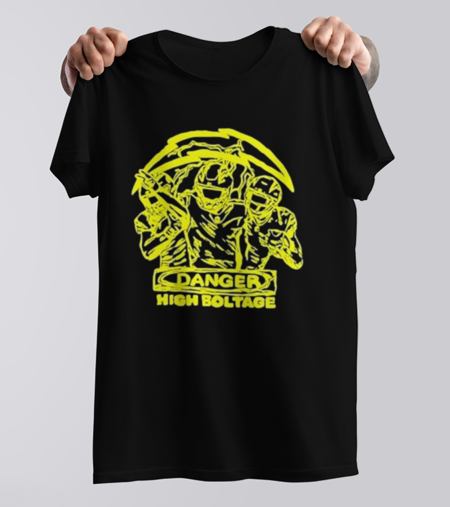 Los Angeles Chargers Danger High Voltage Football Team Players T-Shirt