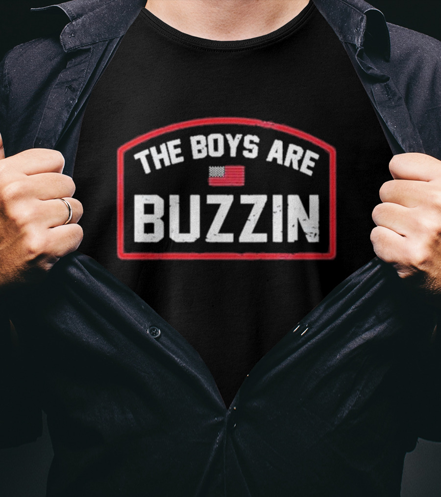 The Boys Are Buzzin American Flag Sports Hype T-Shirt