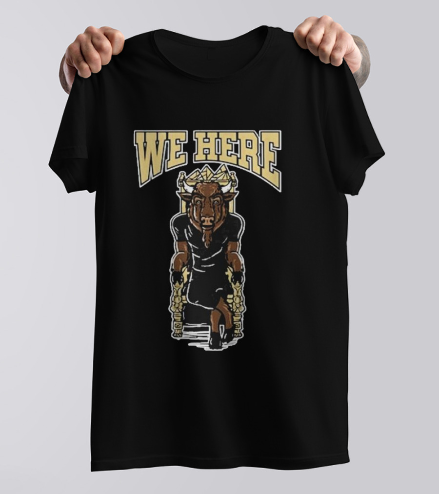 We Here Colorado Buffaloes Mascot King Chair T-Shirt