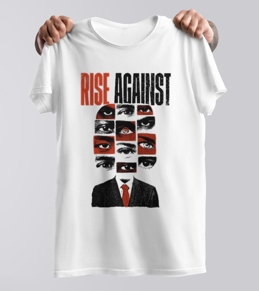 RISE AGAINST Eyes And Suit Big Brother Surveillance T-Shirt