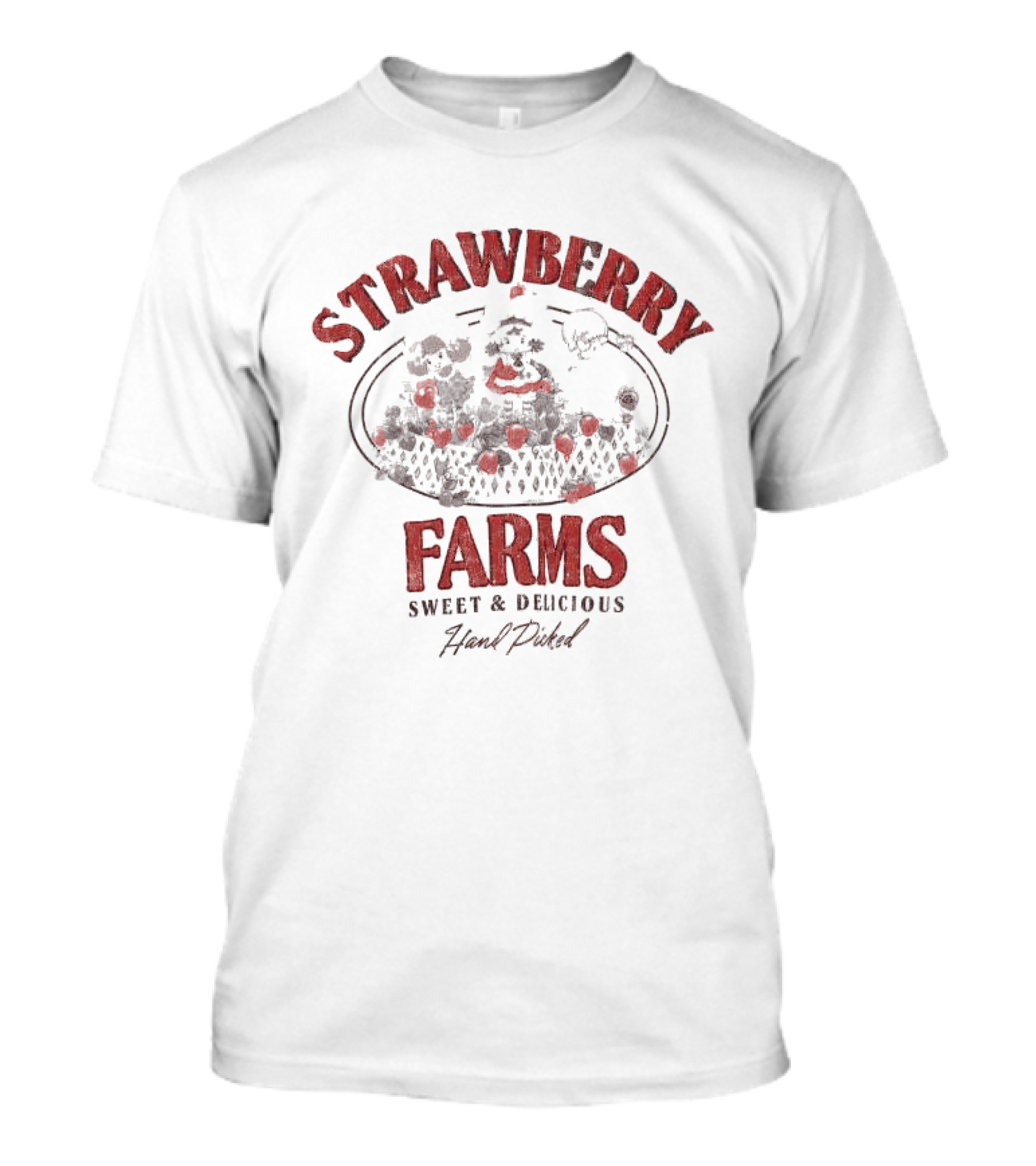 Strawberry Farms Sweet And Delicious Hand Picked T-Shirt