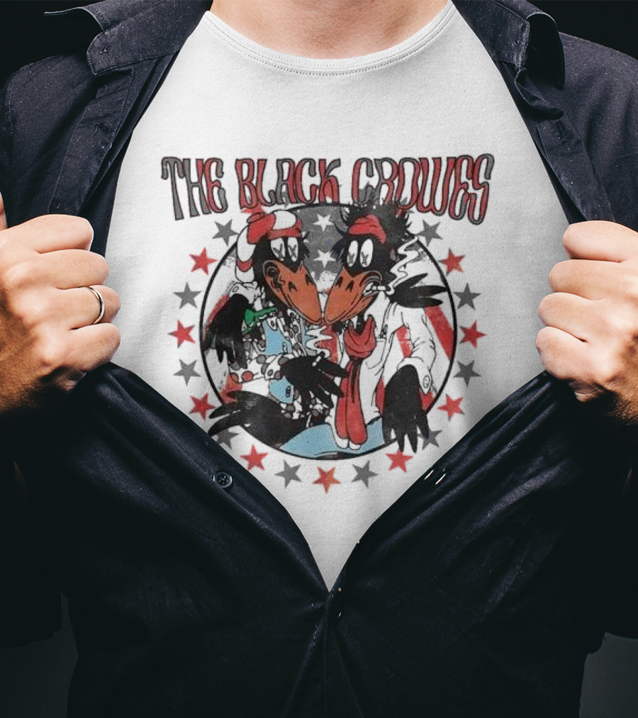 The Black Crowes Cartoon Stars Circle T-Shirt