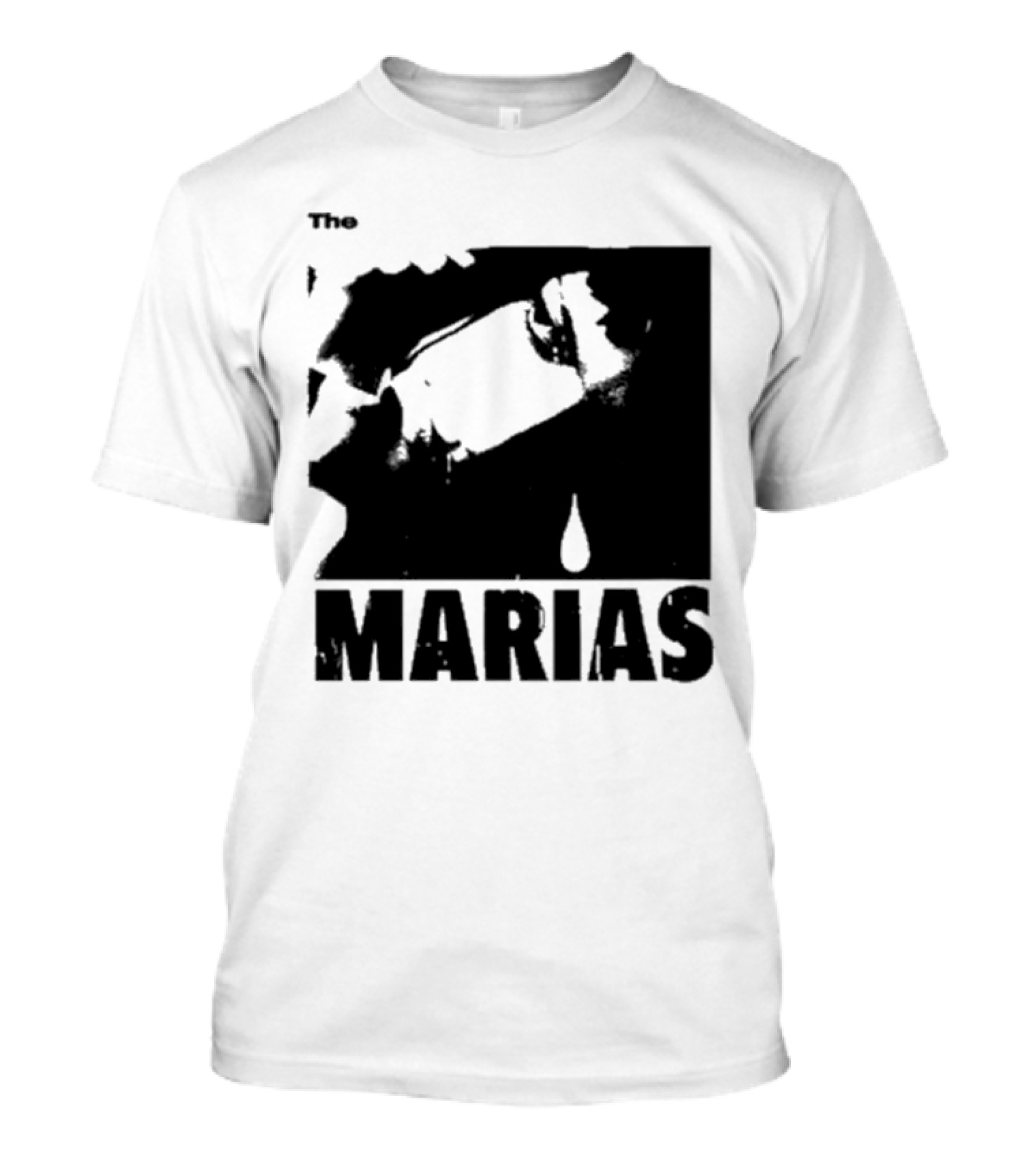 The Marias María Monochrome Teardrop Image T-Shirt