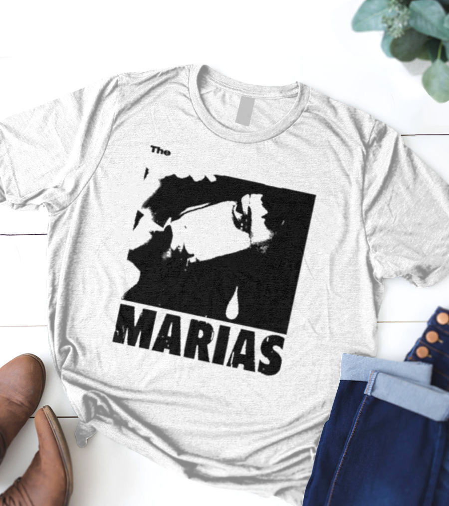 The Marias María Monochrome Teardrop Image T-Shirt