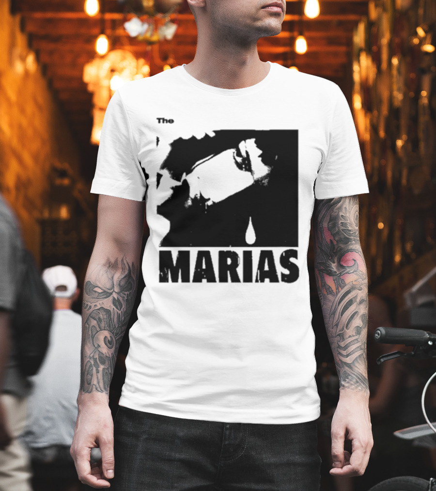 The Marias María Monochrome Teardrop Image T-Shirt