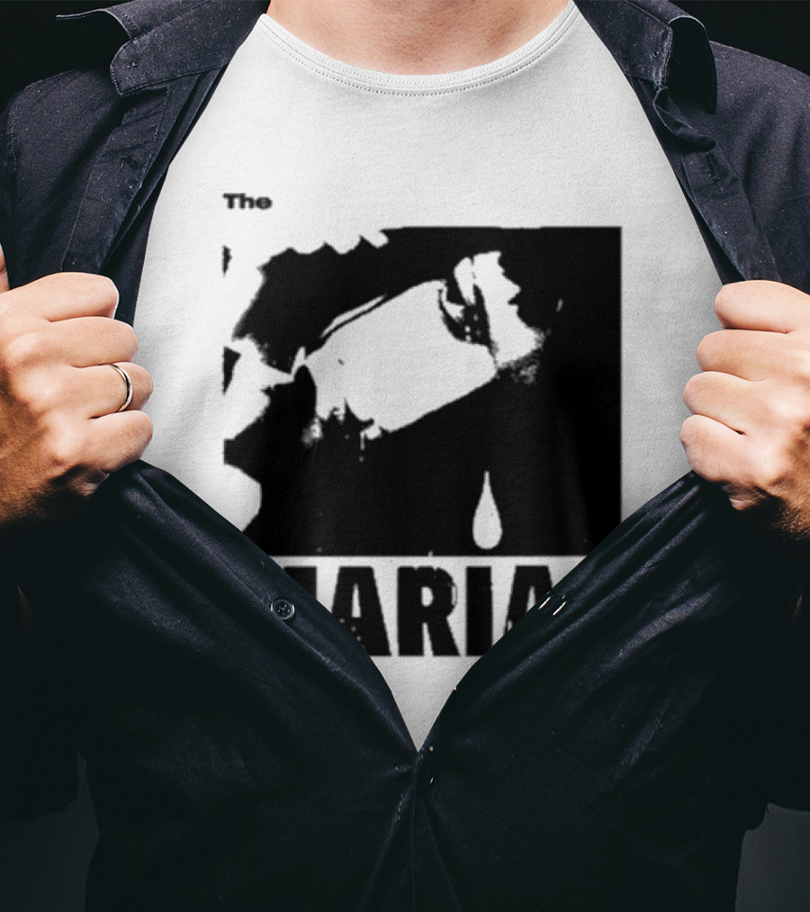 The Marias María Monochrome Teardrop Image T-Shirt