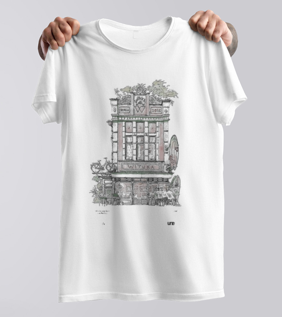 Witushatsu Wituka Seville 2013 Building Bicycle Surfboard Urban Scene T-Shirt