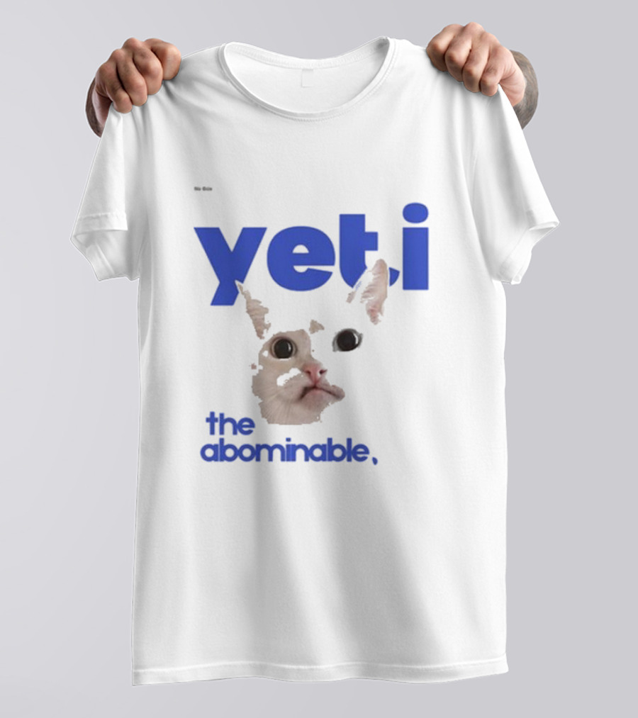 Yeti The Abominable No Boit Cat Face T-Shirt