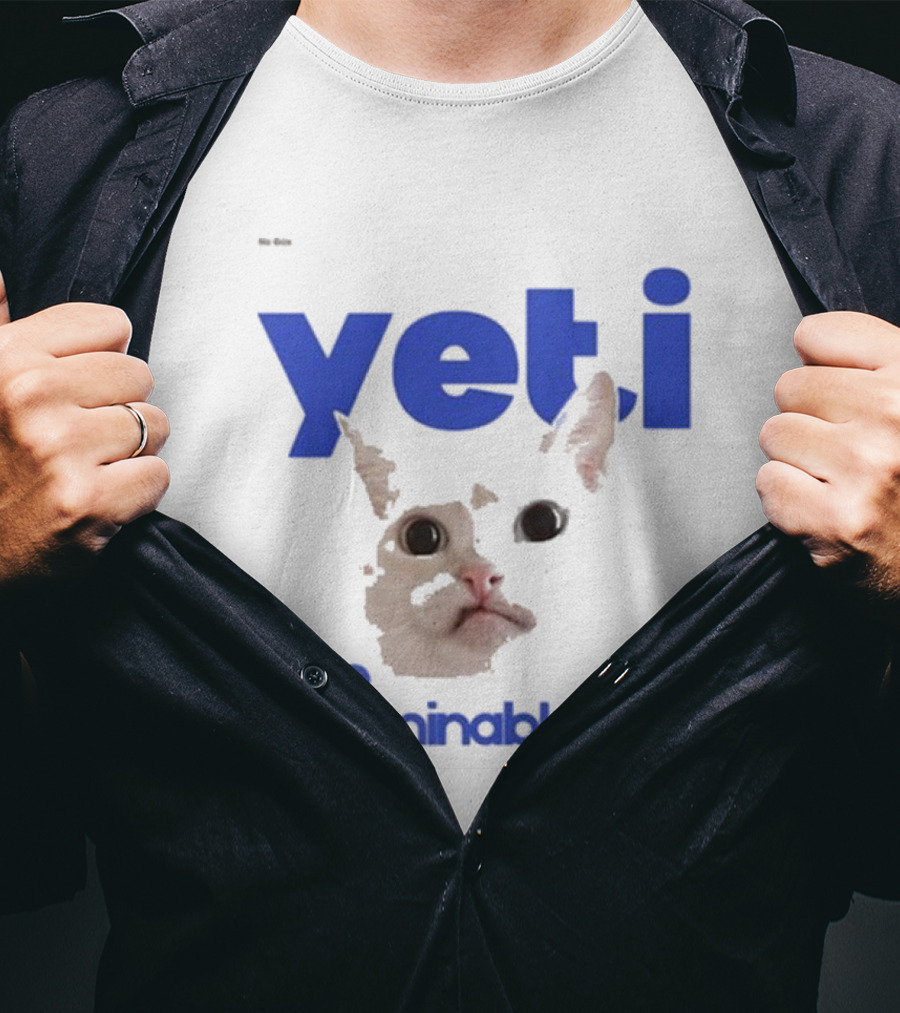Yeti The Abominable No Boit Cat Face T-Shirt