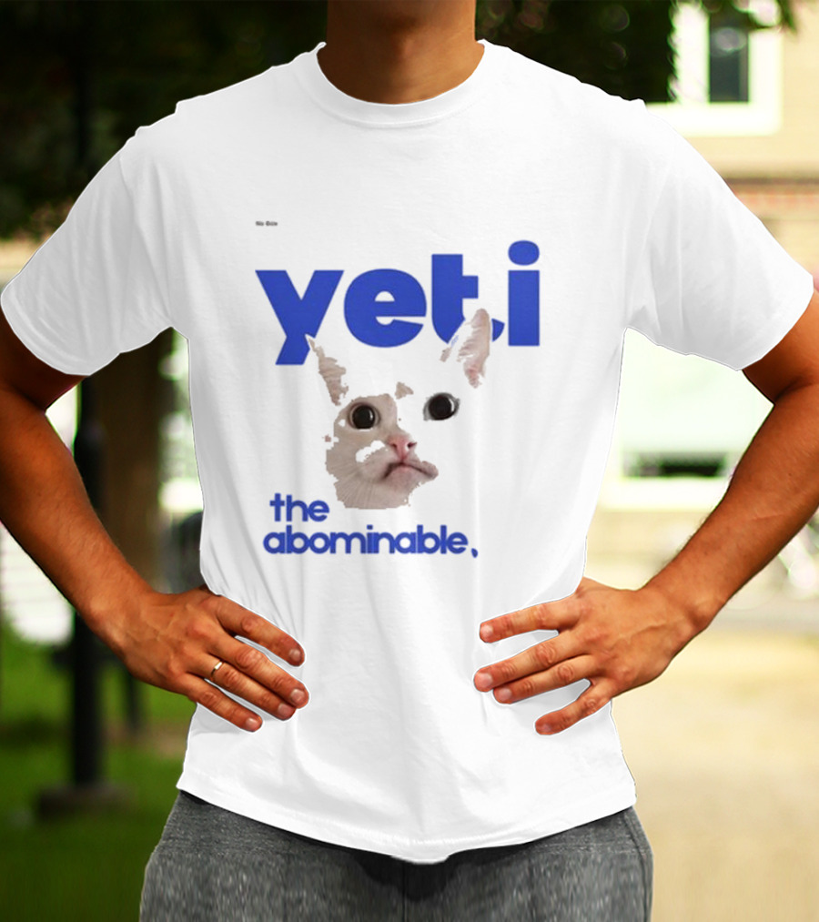 Yeti The Abominable No Boit Cat Face T-Shirt