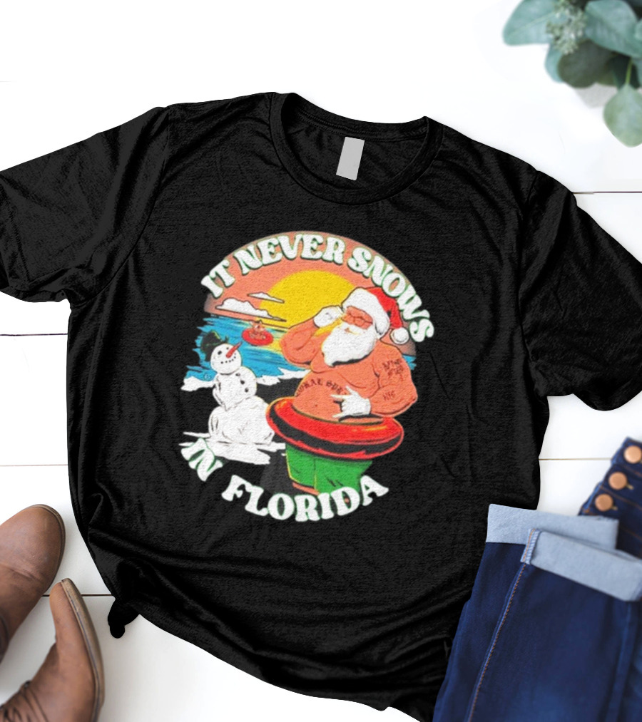 New Found Glory Santa Sunbathing It Never Snows In Florida T-Shirt