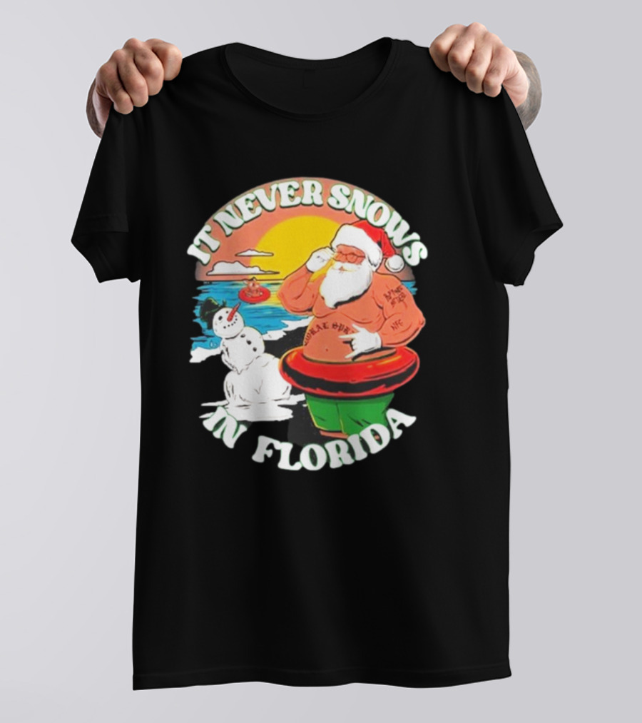 New Found Glory Santa Sunbathing It Never Snows In Florida T-Shirt