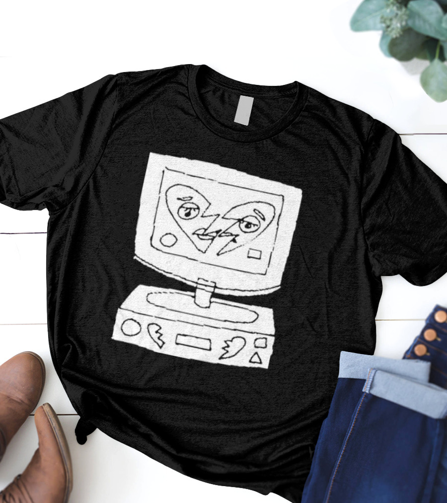 James Marriott Broken Heart Sketch Retro Computer T-Shirt