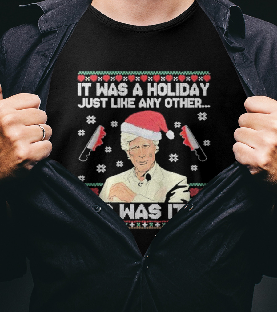 Keith Morrison Holiday Any Other Or Was It Santa Hat Knives T-Shirt