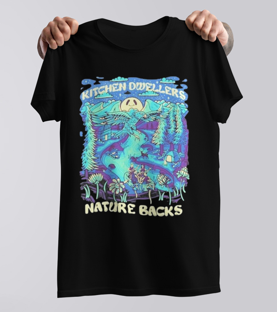Kitchen Dwellers Nature Backs Scenic Wilderness Adventure T-Shirt