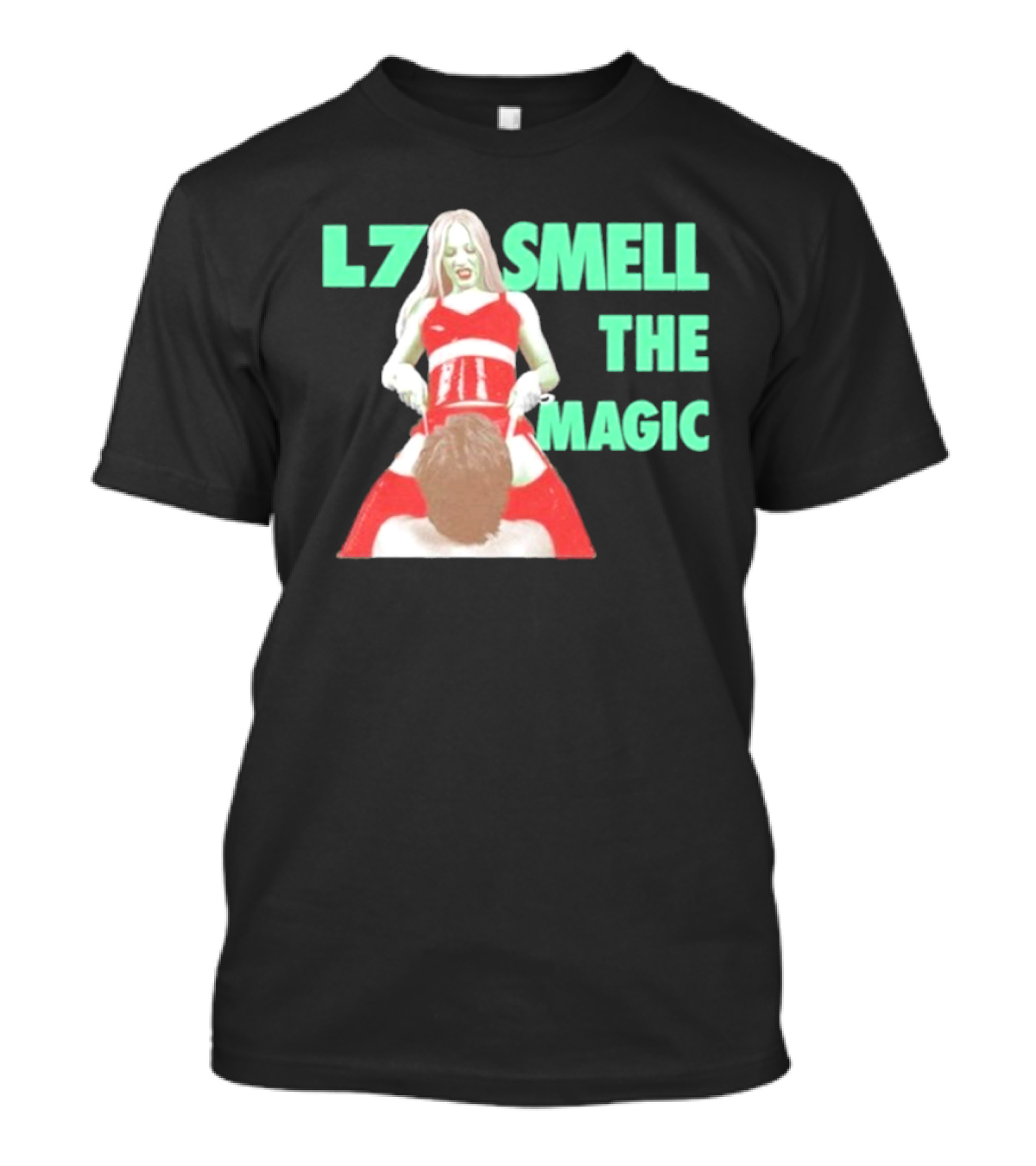 L7 Smell The Magic Band Bold Retro T-Shirt