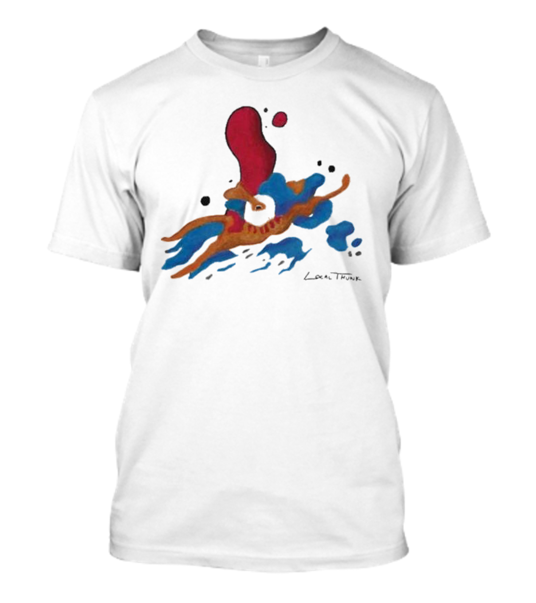 Balatro Merch Abstract Joker Local Thunk Dynamic Color Splash T-Shirt