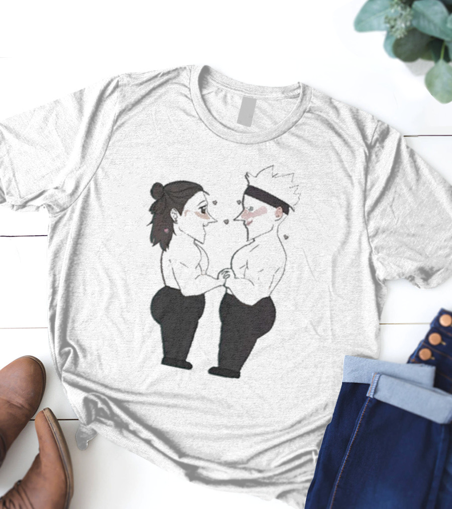 Buboosenchan’s Anime Couple Romance Holding Hands T-Shirt