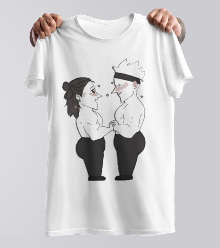 Buboosenchan’s Anime Couple Romance Holding Hands T-Shirt