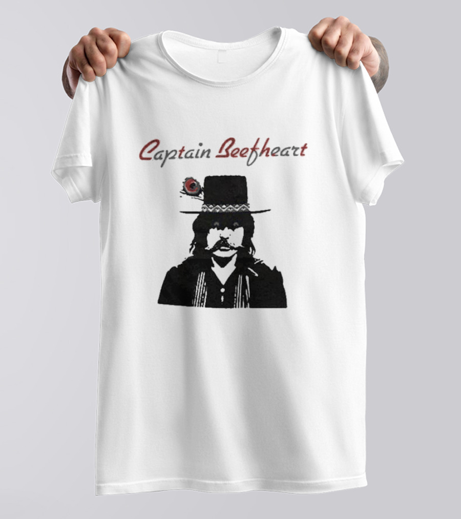 Captain Beefheart Iconic Hat And Mustache T-Shirt
