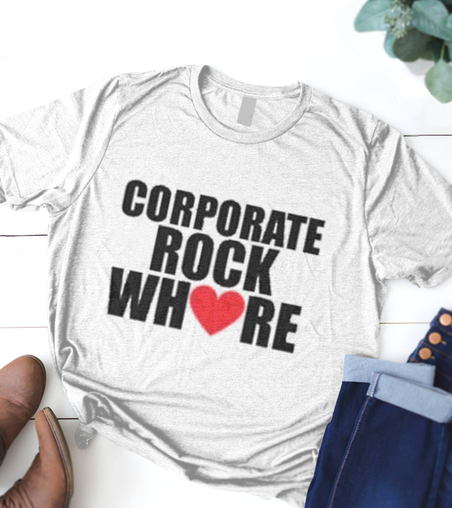 Corporate Rock Whore Halsey Heart T-Shirt